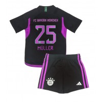 Bayern Munich Thomas Muller #25 Auswärts Trikotsatz Kinder 2023-24 Kurzarm (+ Kurze Hosen)